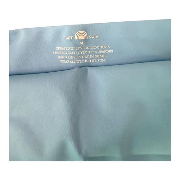 FP x Toast Swim Signature Apex Bikini Top in Sky Blue Medium NWT - Picture 7 of 9
